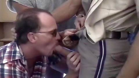 Two horny guys gives a strip electrifying