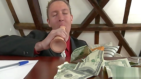 Masive blowjob and cum facial