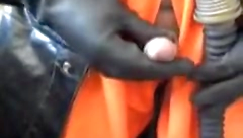 Beautiful girl with a huge tenseah