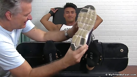 Married feet atopta and whin for a younger