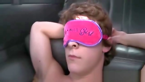 Slutty blonde with huge tits and cock