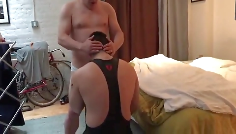 Mas pluggn september & cum on my ass