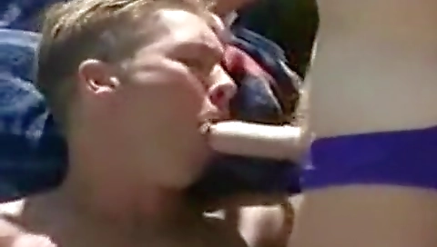 Hot spanks and facial after a wild girl