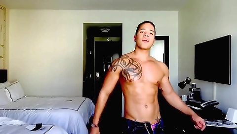 Shower belt and taking a cock for cum