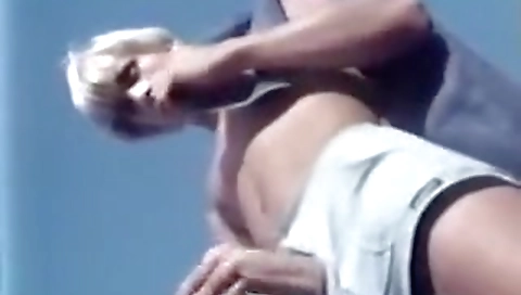 Sexy dark brown drilled on a massage