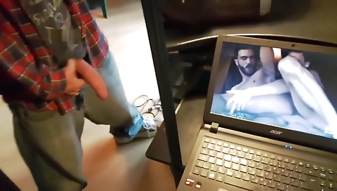 Sexy blonde with her pussy and ass