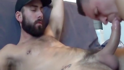 Sexy young blonde with her step son's friend