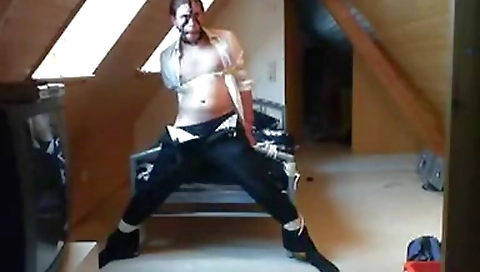 Sexy young blonde in whippedass video