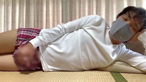 Milf & huge cock up her pussy