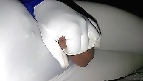 Slim and her step brother on the beach