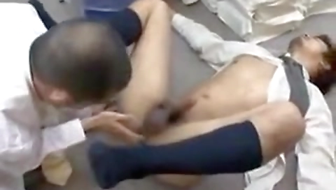 Mila asian milf gets fucked by a dildo