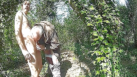 Sexy young blonde swallows cum