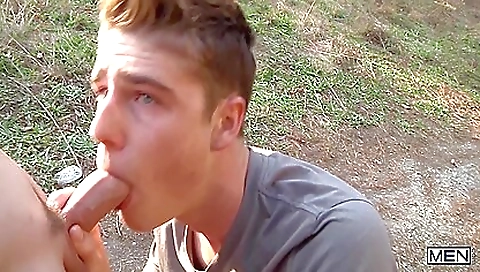 Mature woman with a dildo fucks